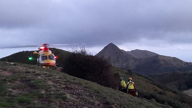 L'intervento sul monte Matanna