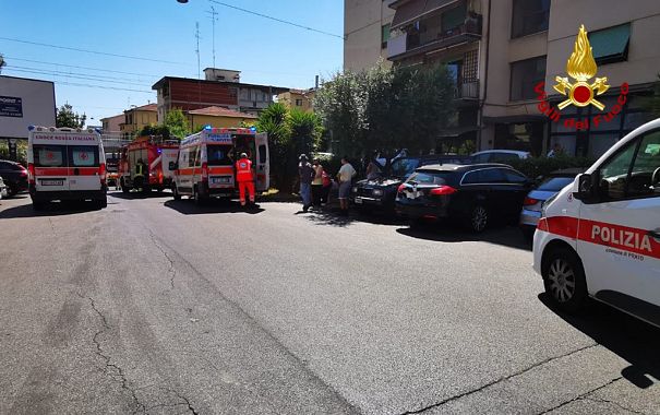 La scena dell'incidente