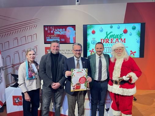 La presentazione della Baita di Babbo Natale in Consiglio regionale